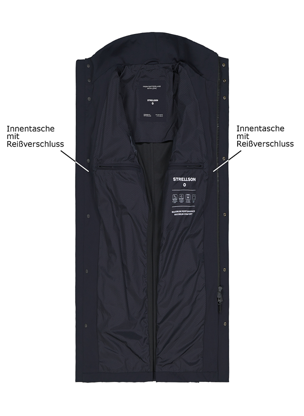 Thumbnail - Strellson Herren Mäntel blau unifarben