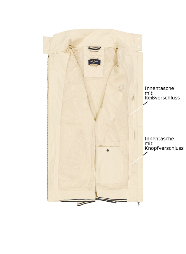 Thumbnail - Fred Perry Herren Jacken beige unifarben