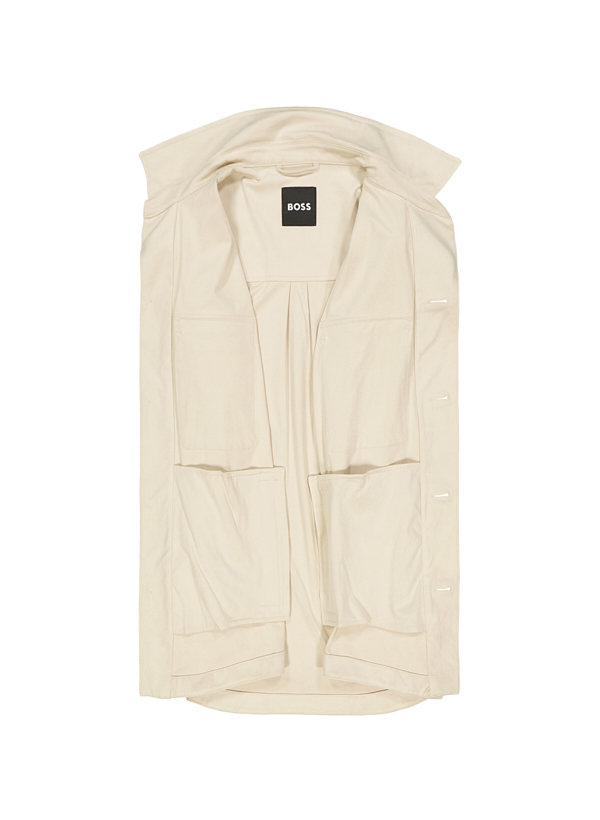 Thumbnail - BOSS Black Herren Overshirt weiß unifarben