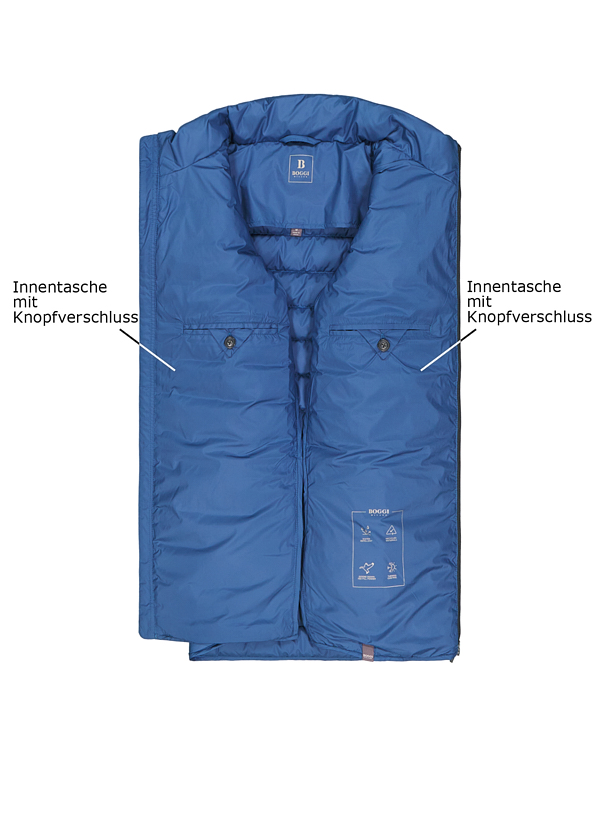 Thumbnail - BOGGI MILANO Herren Jacken blau unifarben