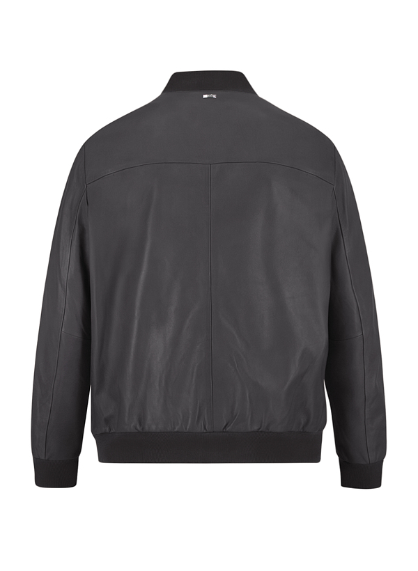 Thumbnail - bugatti Herren Lederjacke schwarz unifarben