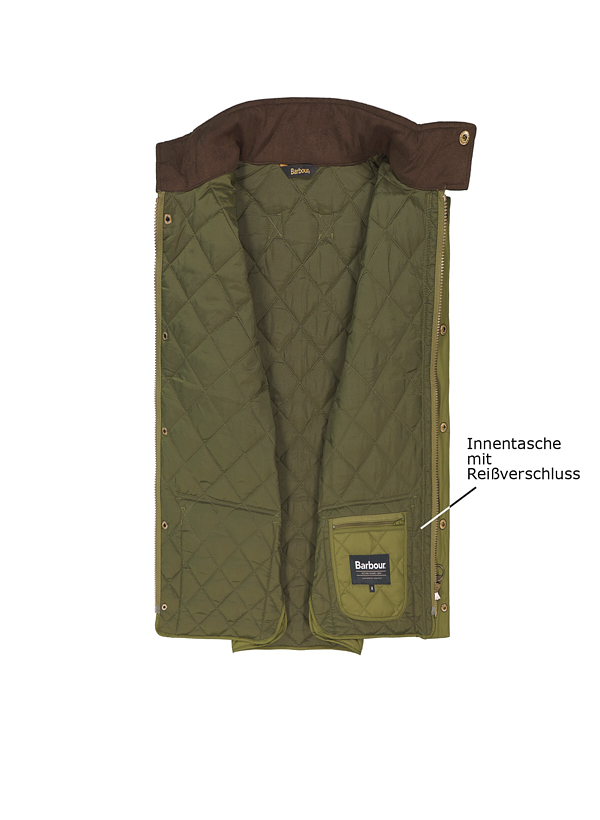 Thumbnail - Barbour Herren Weste grün unifarben