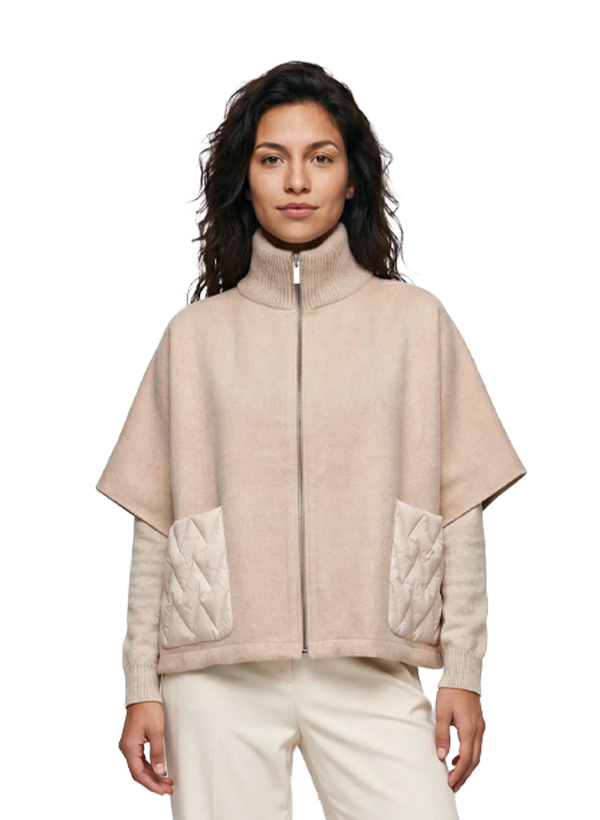 Cape MSAvril, Woll-Mix, creme
