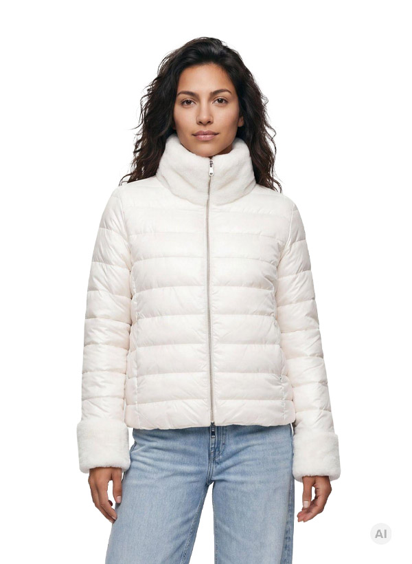 Wendejacke MSMaxim, Material-Mix, creme