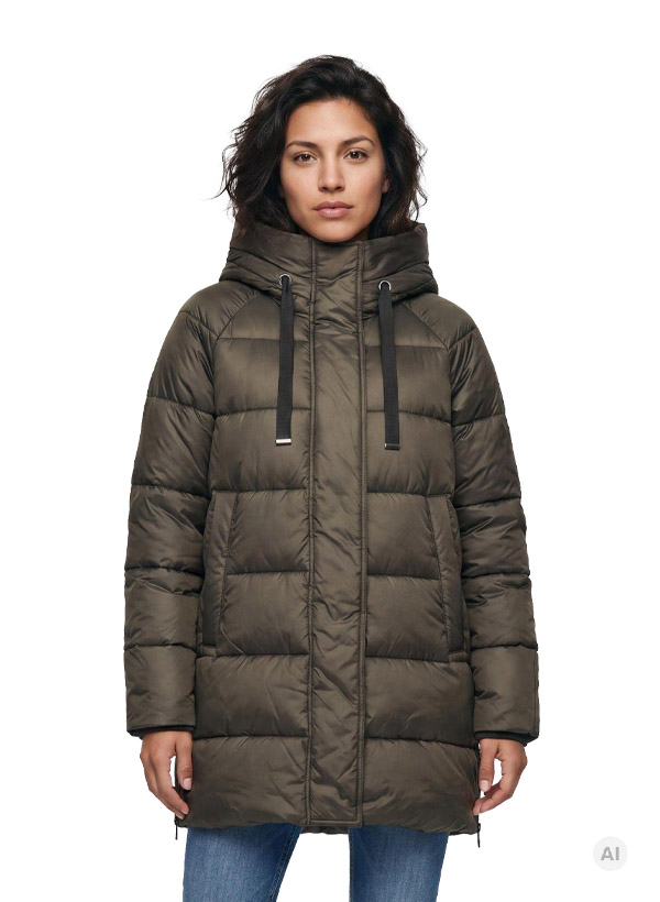 Parka MSUmeko, Mikrofaser, dunkeloliv