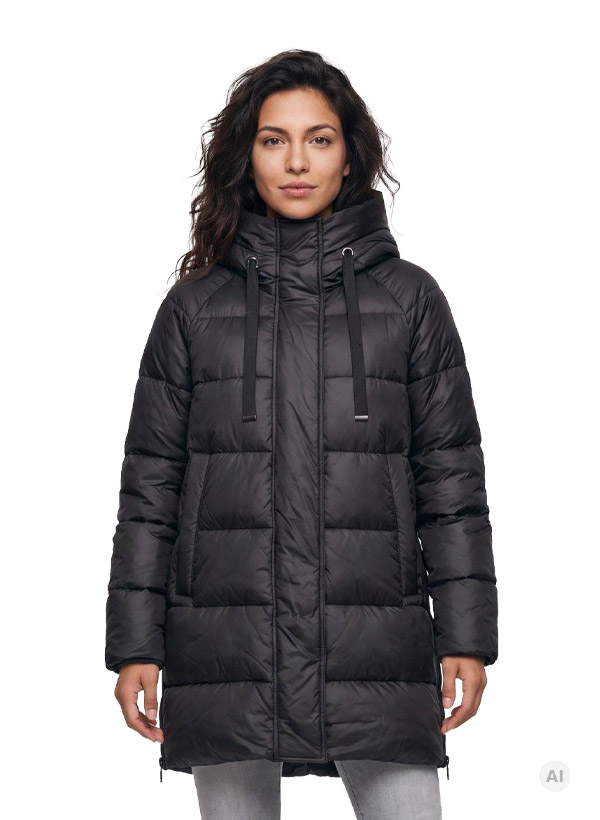 Parka MSUmeko, Mikrofaser, schwarz