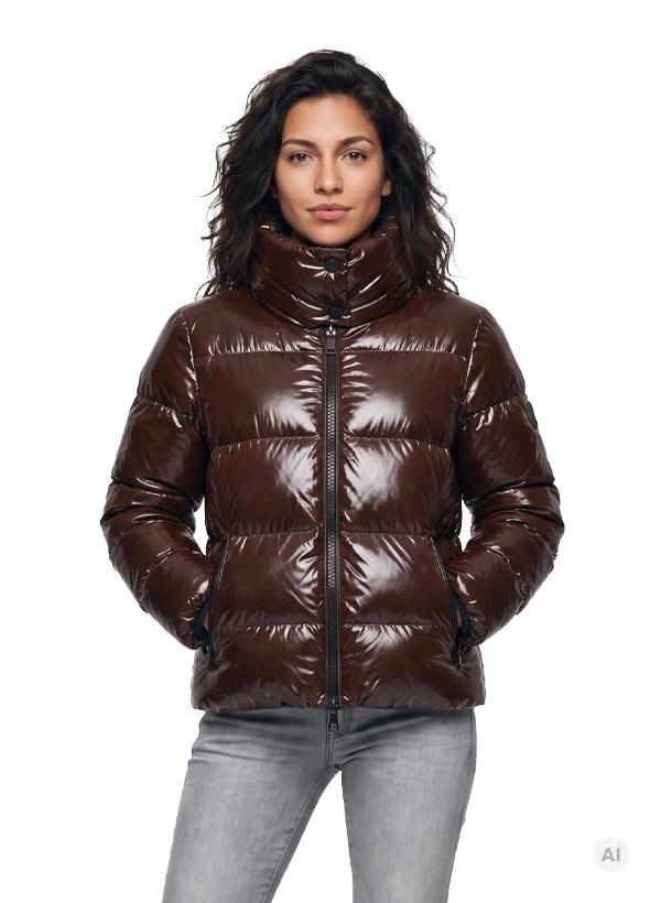 Steppjacke MSAmber, Mikrofaser, rotbraun