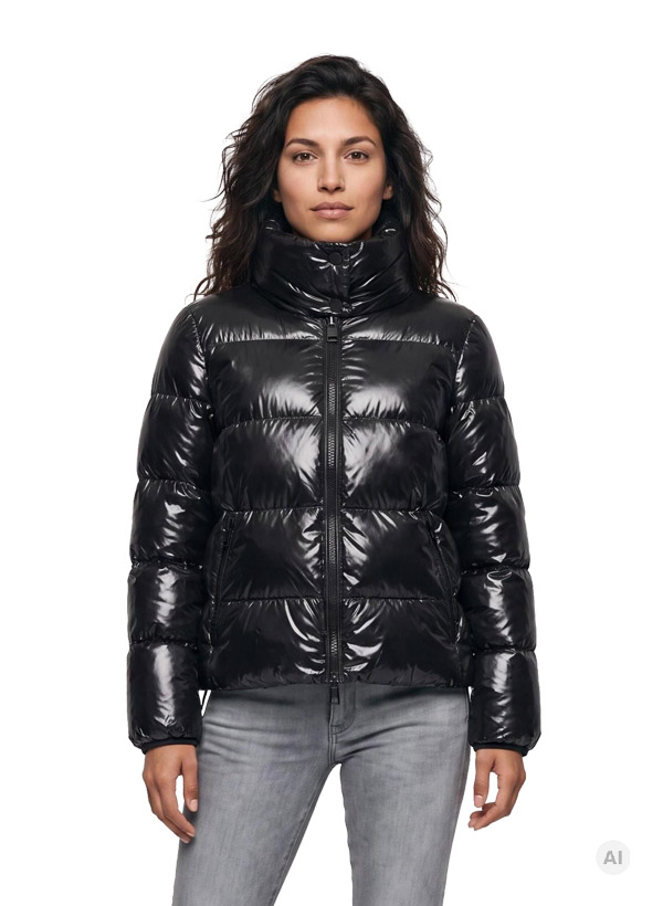 Steppjacke MSAmber, Mikrofaser, schwarz