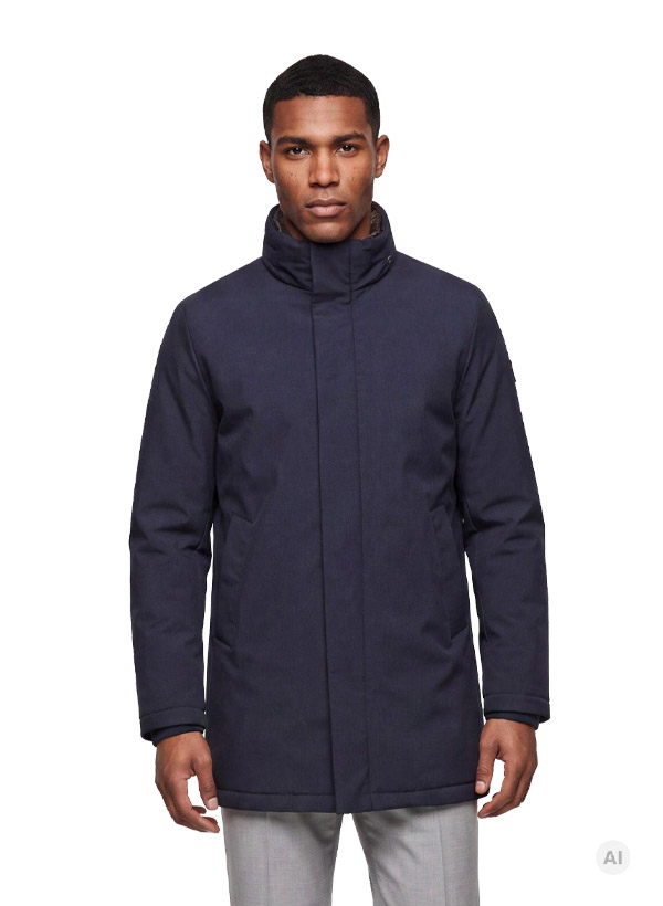 Funktionsjacke MSLondon, Mikrofaser wasserresistent, nachtblau