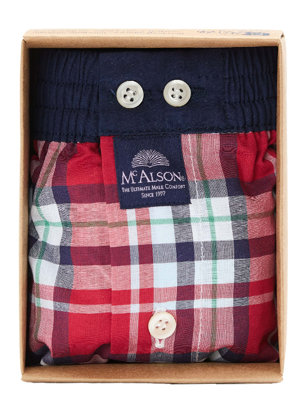 MC ALSON Boxershorts 5431/rot-navy, Produktbild 2