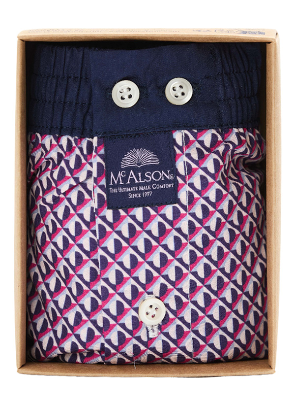 MC ALSON Boxershorts 5441/pink-navy, Produktbild 2