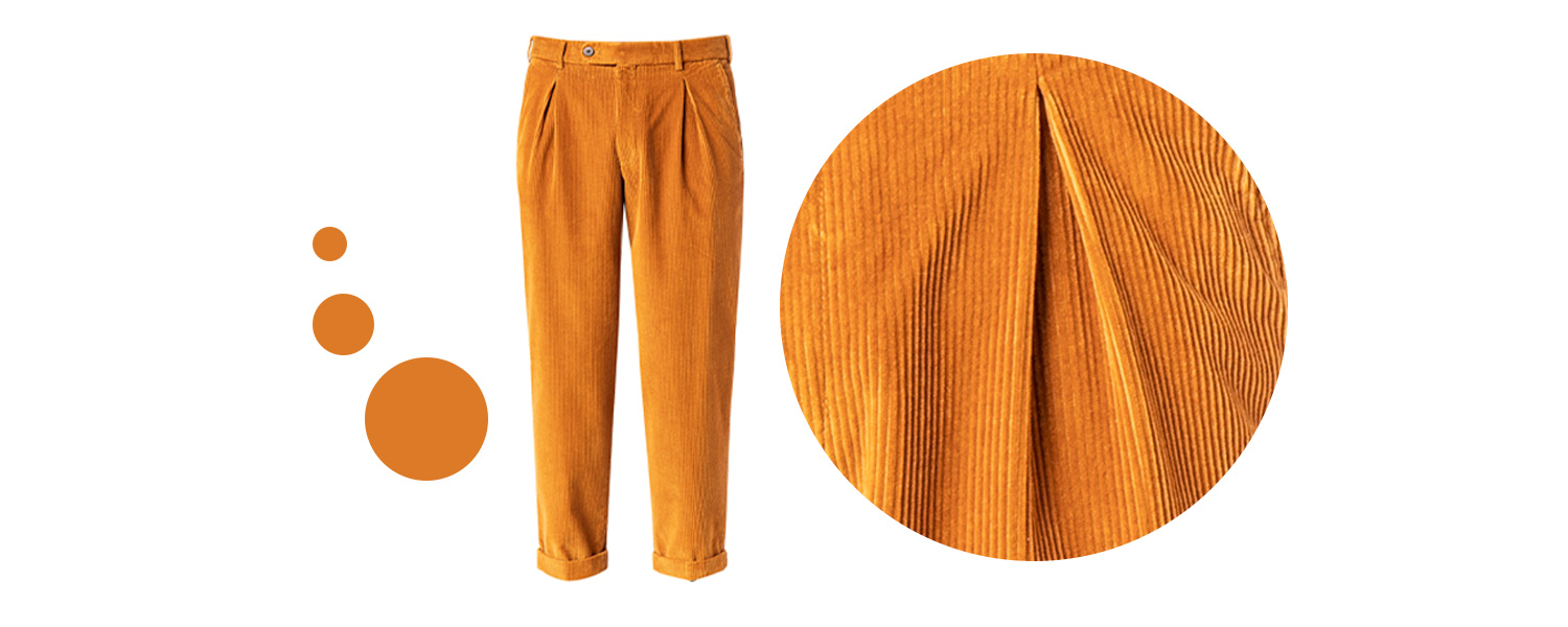 Ockerfarbene Cordhose