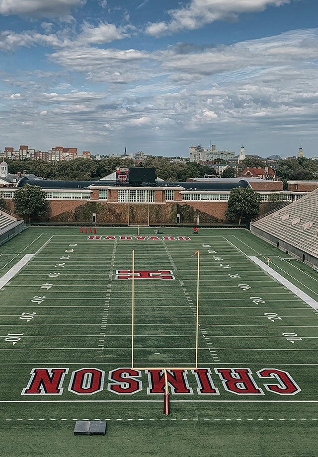 Ein College-Football-Feld