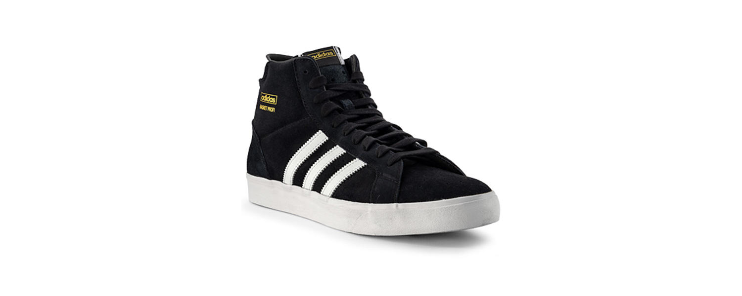 High-Top-Sneakers in Schwarz und Weiß