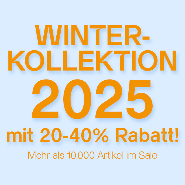 Winterkollektion 2025, Herrenmode mit 20-40% Rabatt, über 10.000 Artikel Sale